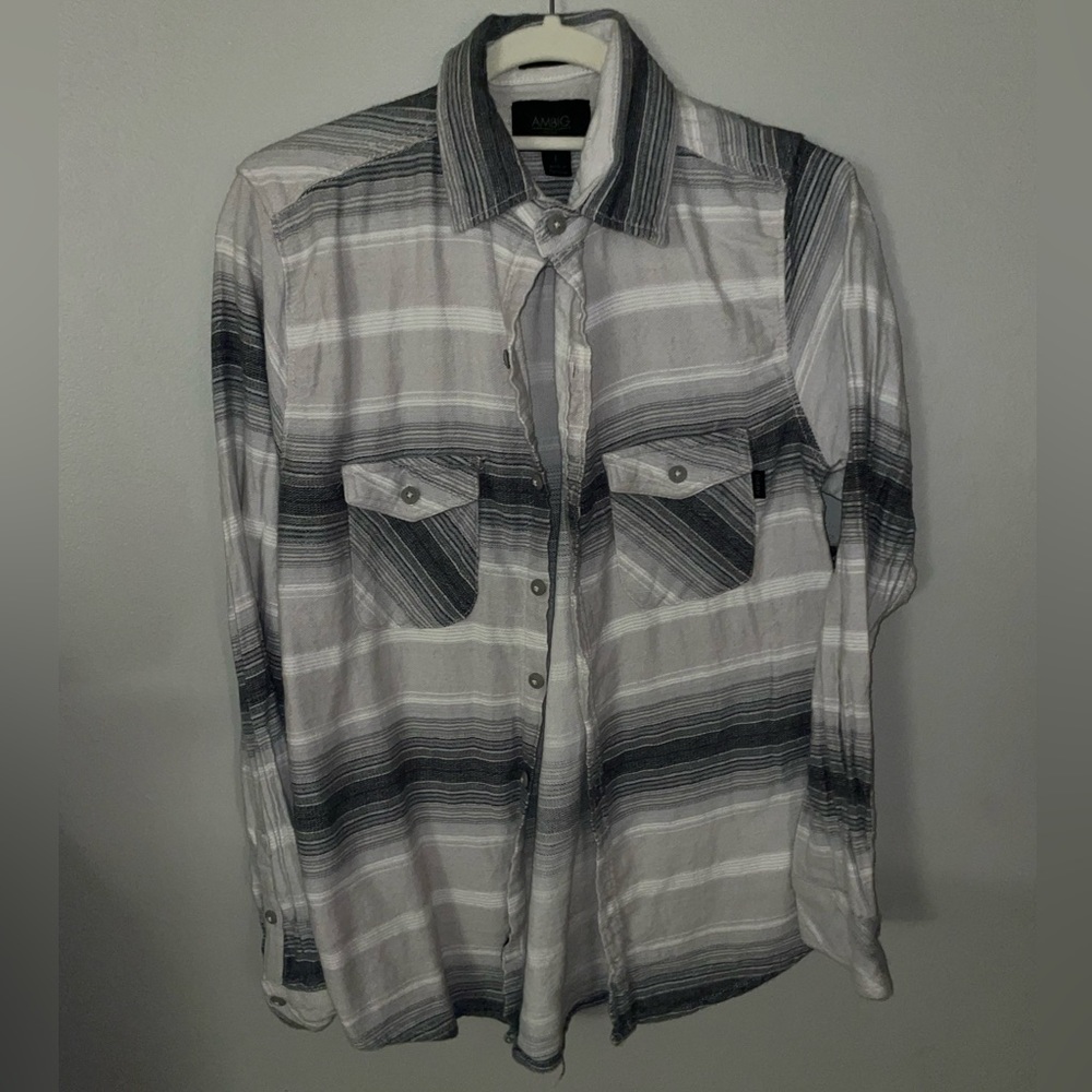 AMBIG - Button Down Shirt. Large